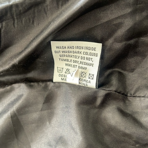 Secret Label tweet open front fringe black gray grey blazer jacket size small - Picture 14 of 15